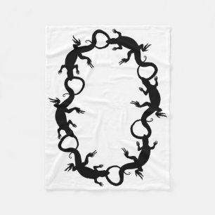 Lizard Blanket Cool Lizard Art Fleece Blanket