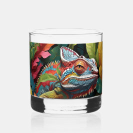 Lizard Blätter & Color Whiskey Glass Whiskyglas