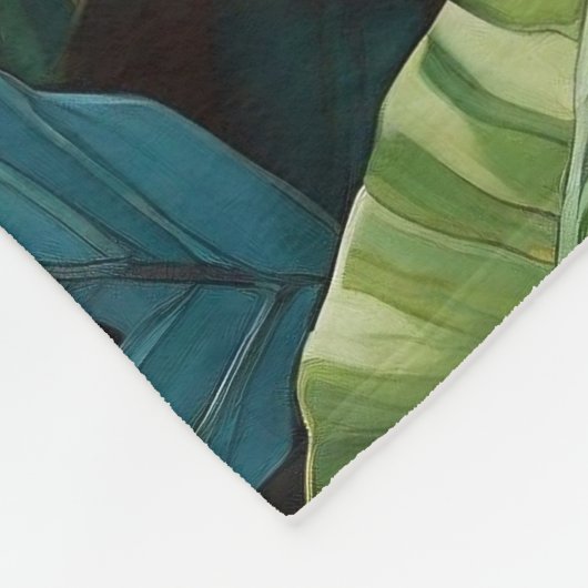 Lizard Blätter & Colour Fleece Blanket (Ecke)