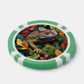 Lizard-Blätter & Poker-Chips Pokerchips (Einzeln)