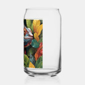 Lizard-Blätter und Farbbierdeckel Dosenglas (Links)