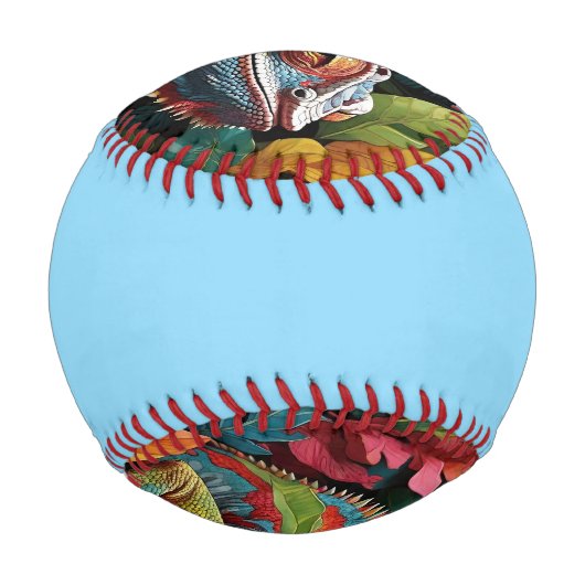 Lizard-Blätter und Farbe Baseball (Rückseite)