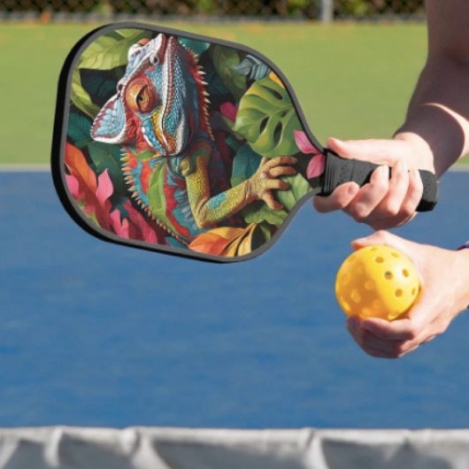 Lizard-Blätter und Farbe Pickleball Schläger