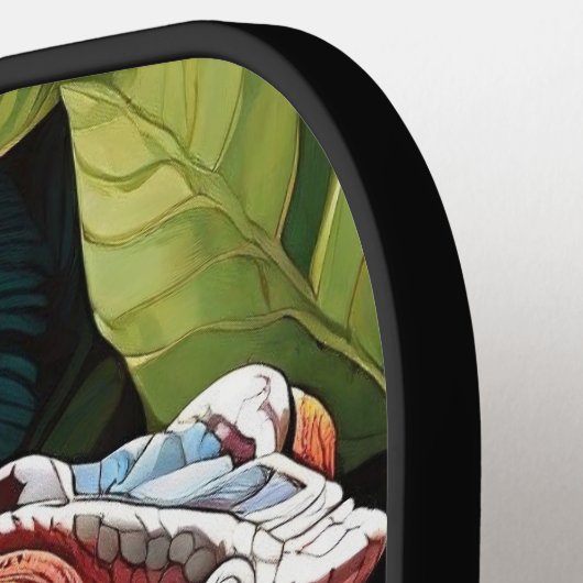 Lizard-Blätter und Farbe Pickleball Schläger (Linke Seite)