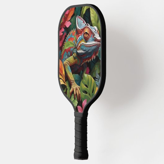 Lizard-Blätter und Farbe Pickleball Schläger (Links)