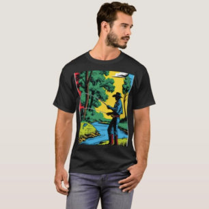 Lizard-Blätter und Farbe T-Shirt
