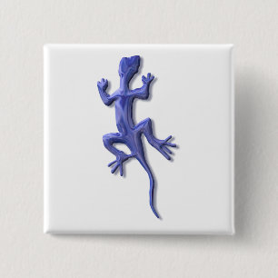 Lizard-Blau Button