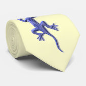 Lizard-Blau Krawatte (Gerollt)