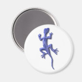 Lizard-Blau Magnet (Vorderseite/Rückseite)
