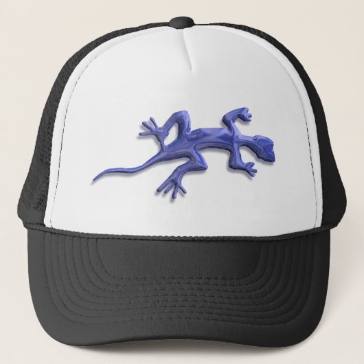 Lizard-Blau Truckerkappe (Vorderseite)