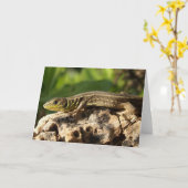Lizard Card Karte (Gelbe Blume)