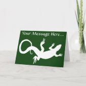 Lizard Card Reptile Art Blank Greeting Card Custom Karte (Vorderseite)