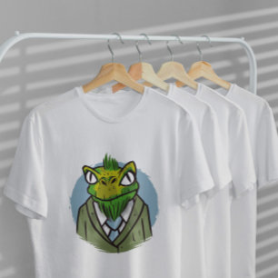 Lizard Cartoon Anzug T-Shirt