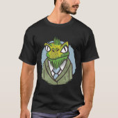 Lizard Cartoon Anzug T-Shirt (Vorderseite)