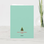 Lizard Christmas Card Feiertagskarte (Rückseite)