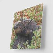 Lizard Clock Quadratische Wanduhr (Winkel)