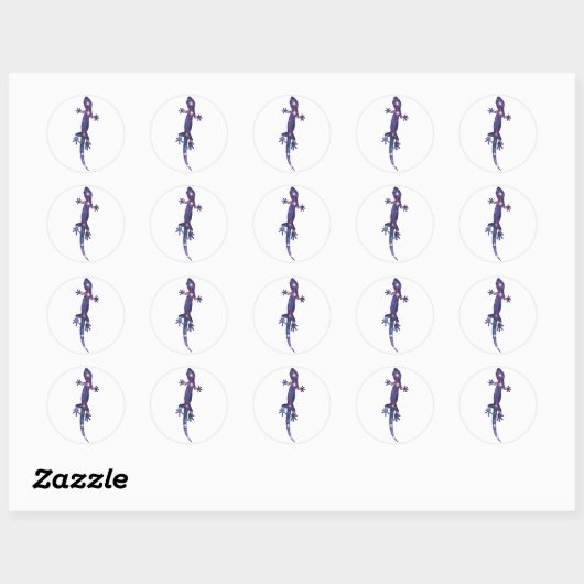 Lizard Constellation Sticker (Blatt)