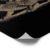 Lizard Cowboy Riding Crocodile Alligator Western A Poster (Ecke)