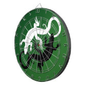 Lizard Dartboard Cool Tribal Raven Art Dartboard Dartscheibe (Vorderseite rechts)