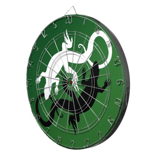 Lizard Dartboard Cool Tribal Raven Art Dartboard Dartscheibe (Vorderseite rechts)