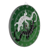 Lizard Dartboard Cool Tribal Raven Art Dartboard Dartscheibe (Vorderseite Links)