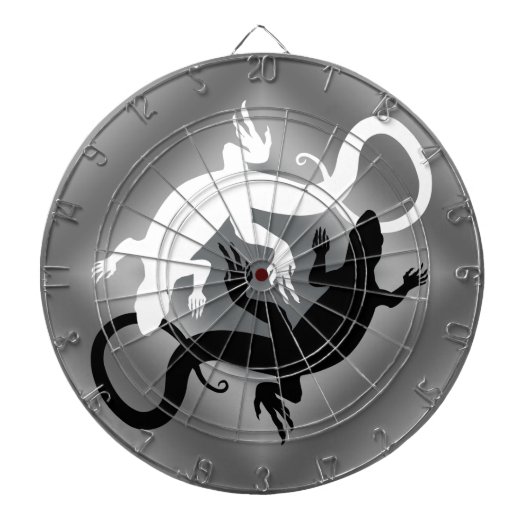 Lizard Dartboard Cool Tribal Raven Art Dartboard Dartscheibe (vorne)
