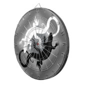 Lizard Dartboard Cool Tribal Raven Art Dartboard Dartscheibe (Vorderseite rechts)