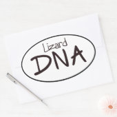Lizard DNA Euro Oval Aufkleber Decal (Umschlag)