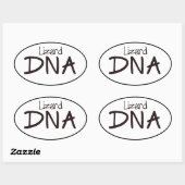 Lizard DNA Euro Oval Aufkleber Decal (Blatt)