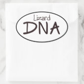 Lizard DNA Euro Oval Aufkleber Decal (Tasche)