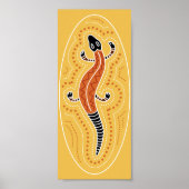 Lizard Dotted Design Poster (Vorne)