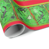 Lizard Dreaming Weihnachtswrapping Paper Geschenkpapier (Rolleneckpunkt)