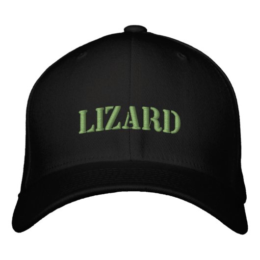 LIZARD EMBROIDERTE BASEBALL HAT BESTICKTE BASEBALLKAPPE (Vorderseite)