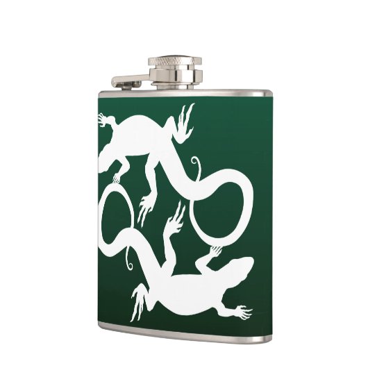 Lizard Flask Custom Reptile Lizard Art Drink Flask Flachmann (Links)