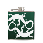 Lizard Flask Custom Reptile Lizard Art Drink Flask Flachmann (Vorderseite)