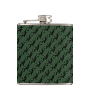 Lizard Flask Custom Reptile Lizard Art Drink Flask Flachmann