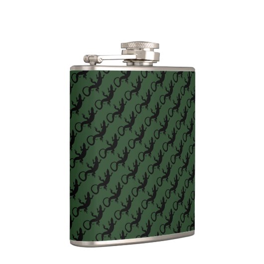 Lizard Flask Custom Reptile Lizard Art Drink Flask Flachmann (Rechts)