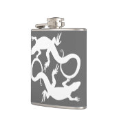 Lizard Flask Custom Reptile Lizard Art Drink Flask Flachmann (Links)