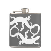 Lizard Flask Custom Reptile Lizard Art Drink Flask Flachmann (Vorderseite)