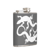 Lizard Flask Custom Reptile Lizard Art Drink Flask Flachmann (Rechts)