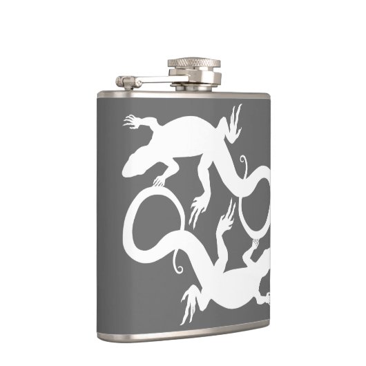Lizard Flask Custom Reptile Lizard Art Drink Flask Flachmann (Rechts)
