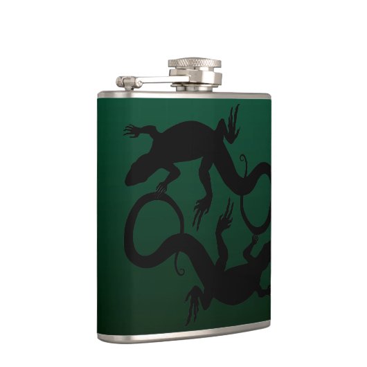 Lizard Flask Custom Reptile Lizard Art Drink Flask Flachmann (Rechts)