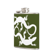 Lizard Flask Custom Reptile Lizard Art Drink Flask Flachmann (Links)