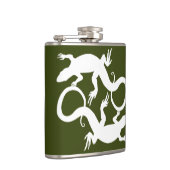 Lizard Flask Custom Reptile Lizard Art Drink Flask Flachmann (Rechts)
