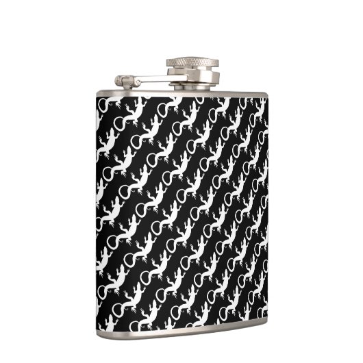 Lizard Flask Custom Reptile Lizard Art Drink Flask Flachmann (Rechts)