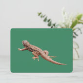 Lizard Flat Weihnachtskarte Feiertagskarte (Stehend Vorderseite)