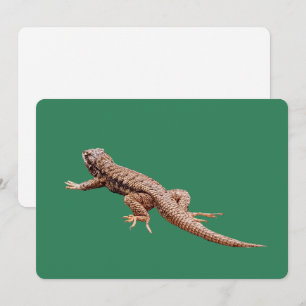 Lizard Flat Weihnachtskarte Feiertagskarte