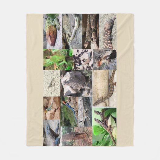 Lizard Foto Decke vollfarbig (Vorderseite)