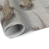 Lizard Foto Pattern Geschenkpapier (Rolleneckpunkt)