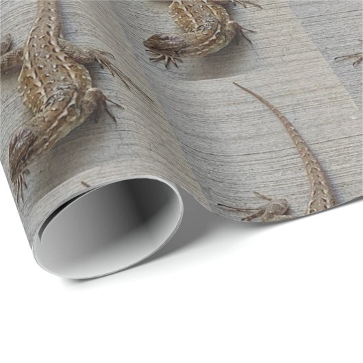 Lizard Foto Pattern Geschenkpapier (Rolleneckpunkt)